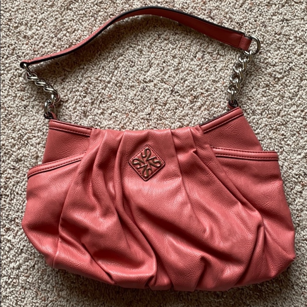 Simply Vera Wang Salmon Pink Purse EUC